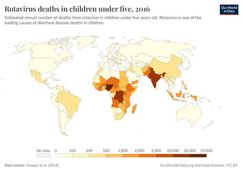 A thumbnail of the "Rotavirus deaths in children under five" chart