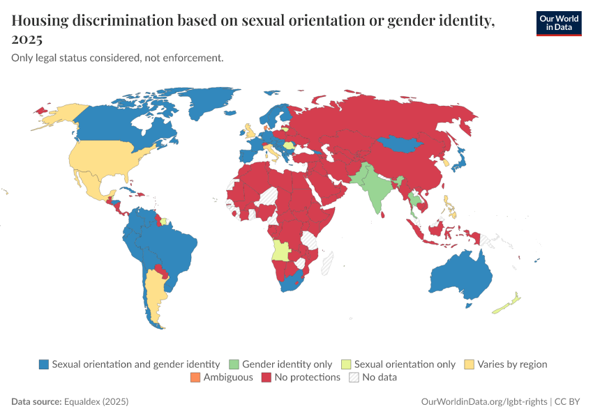 A thumbnail of the "Housing discrimination based on sexual orientation or gender identity" chart