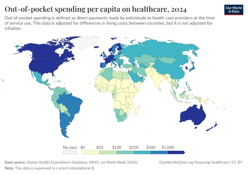 A thumbnail of the "Out-of-pocket spending per capita on healthcare" chart