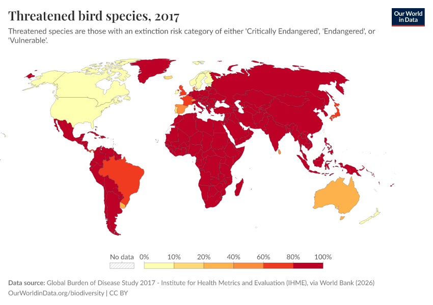A thumbnail of the "Threatened bird species" chart